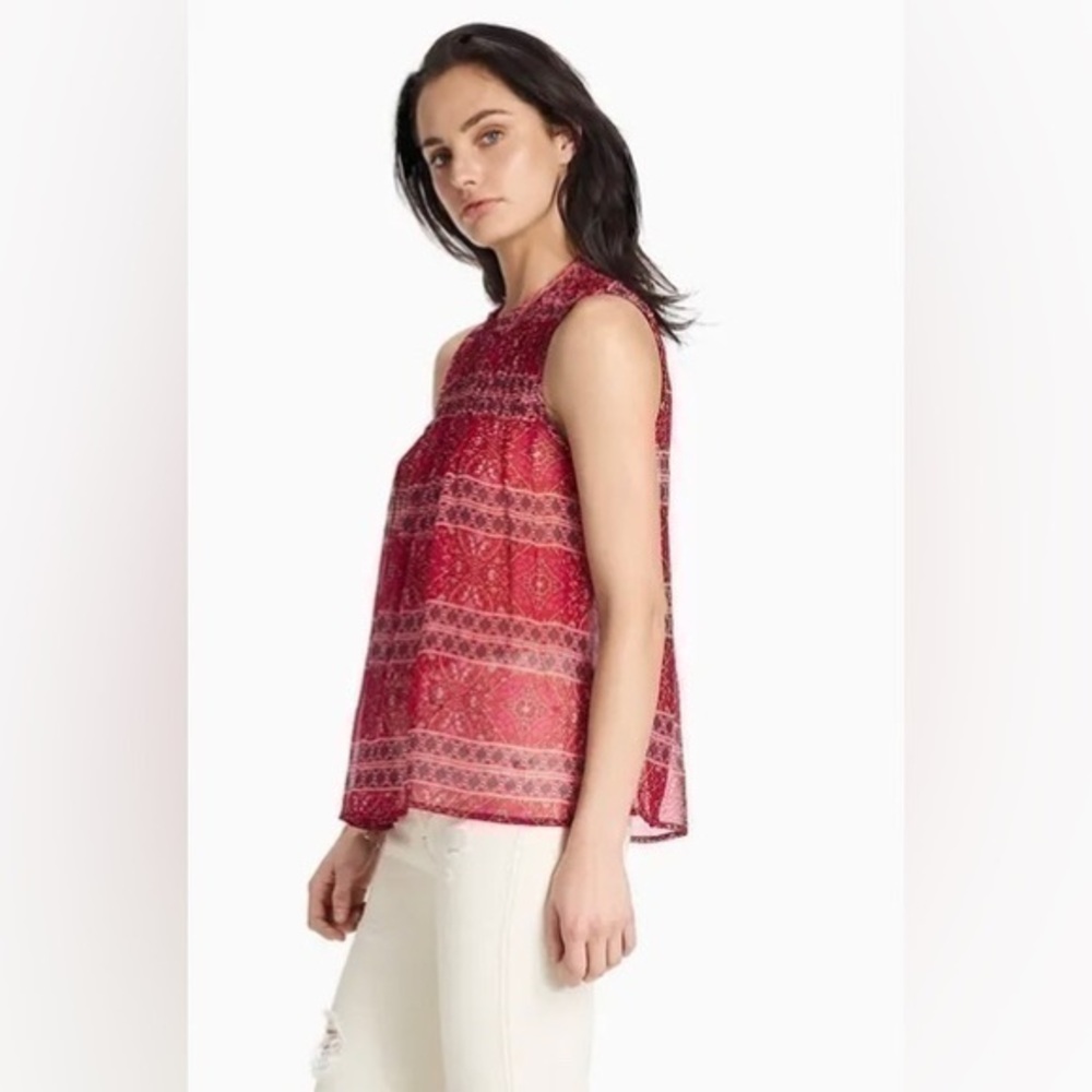 Lucky Brand Print Sleeveless Top